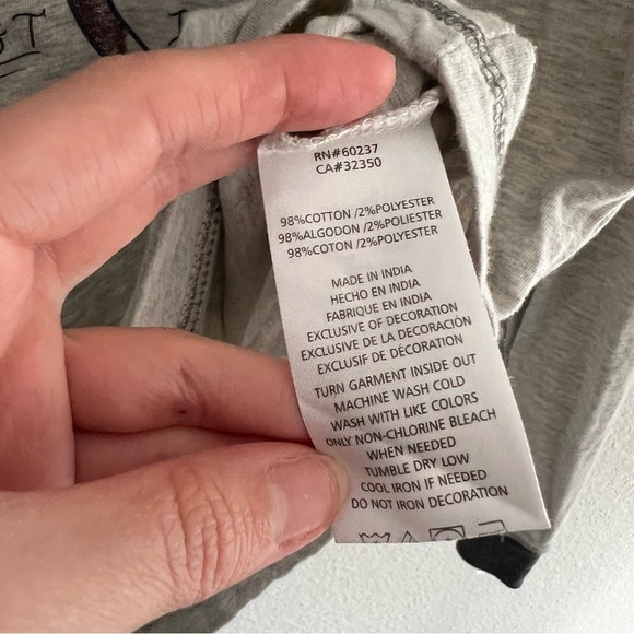 Lucky Brand Mens Crew Neck Long Sleeve Shirt Size Large Four Leaf Clover - Picture 7 of 7